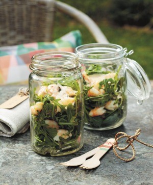 Prawn cocktail in a jar