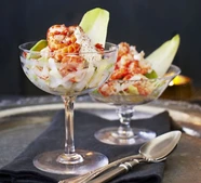 Prawn cocktail with horseradish cream