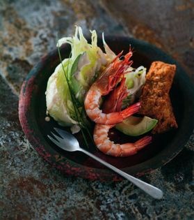 Prawn cocktail with prawn toast