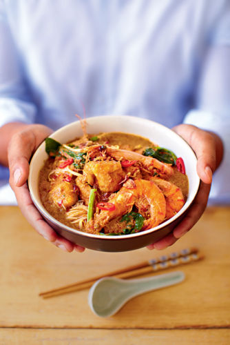 Prawn curry laksa (Kari laksa udang)