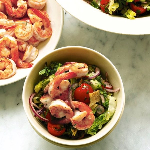 Prawn fattouche