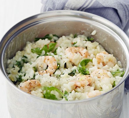 Prawn, fennel & rocket risotto 