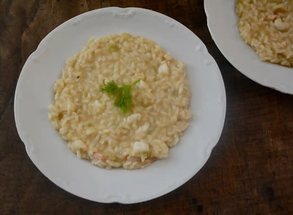 Prawn, fennel and lemon risotto
