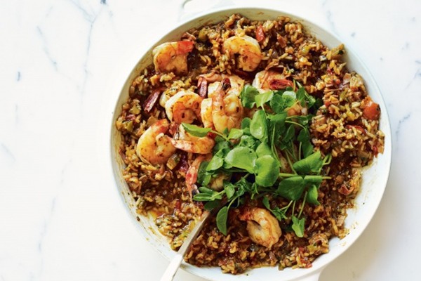 Prawn jambalaya