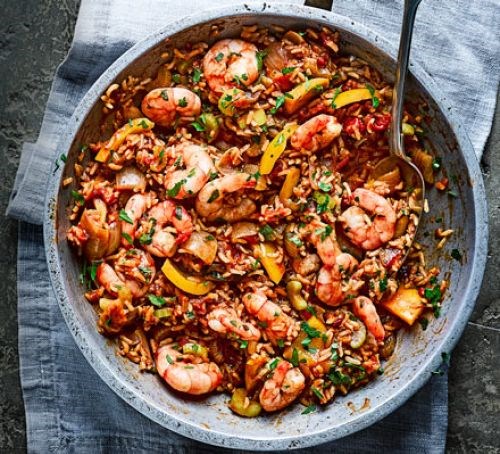 Prawn jambalaya