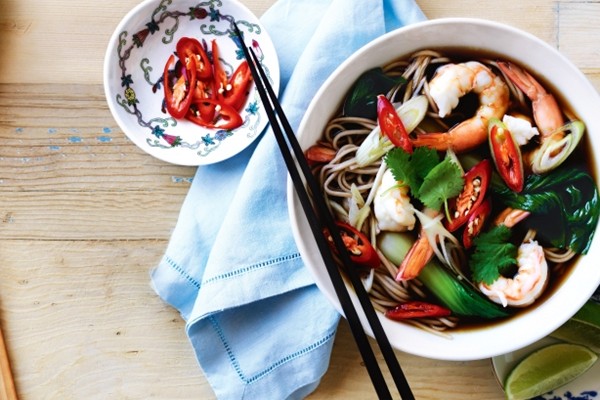 Prawn noodle soup