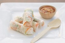 Prawn salad rolls