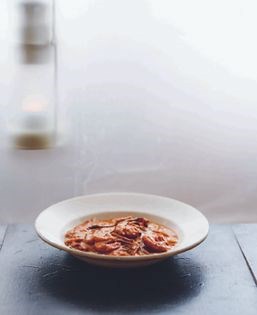 Prawn [shrimp] and tamarind curry (Iral kulambu)