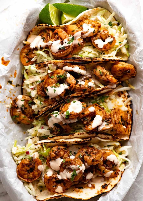 Prawn (shrimp) tacos