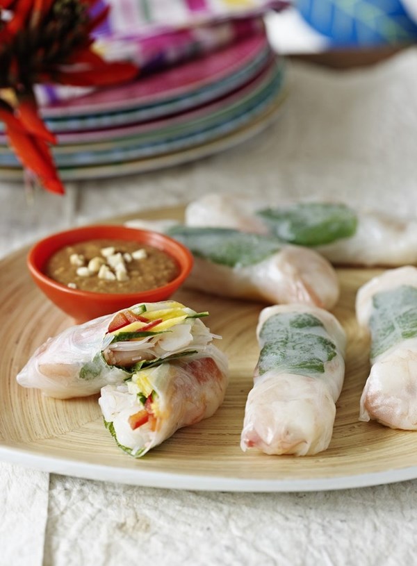 Prawn summer rolls