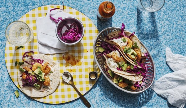 Prawn tacos