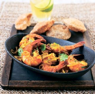Prawns in tamarind sauce