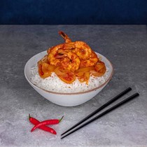 Prawns in tomato sambal