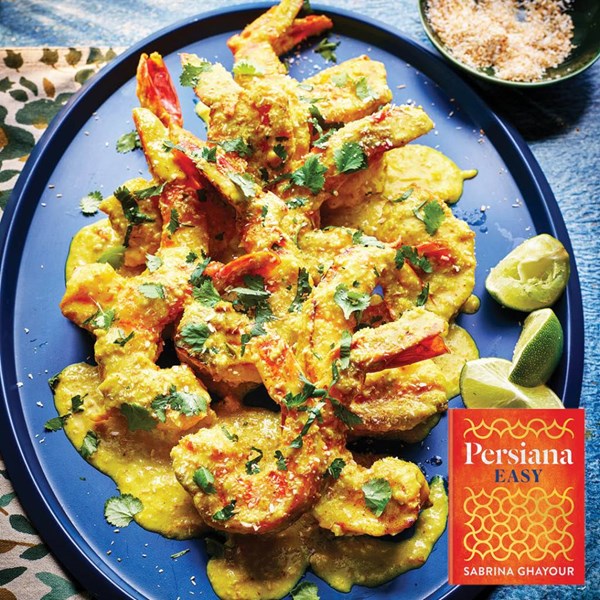 Prawns with coconut turmeric sauce