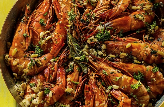 Prawns with garlic and paprika