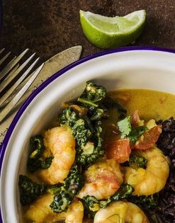 Prawn/shrimp and red pepper curry