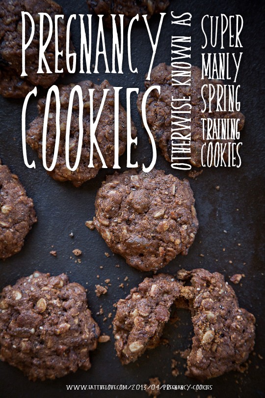 Pregnancy cookies (otherwise known as super manly spring training cookies)