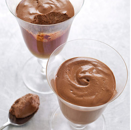Premium dark chocolate mousse