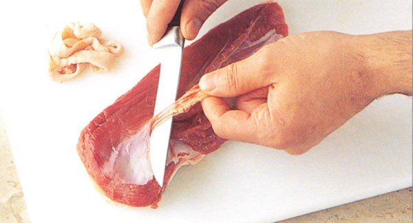 Preparing a whole breast of duck