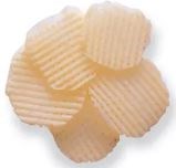 Preparing potatoes for deep-frying: pommes soufflés
