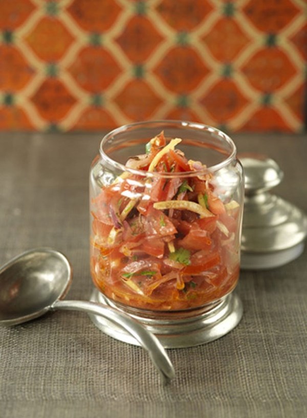 Preserved lemon and tomato salsa