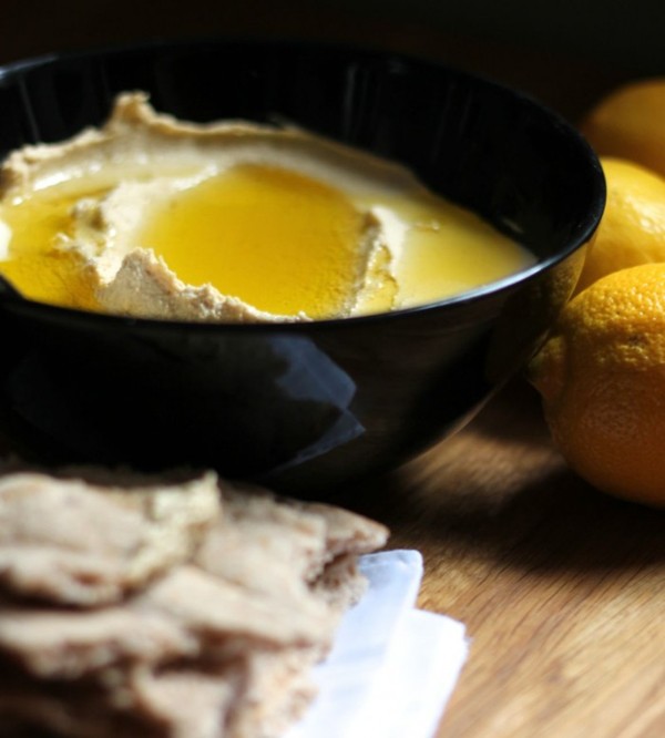 Preserved lemon hummus