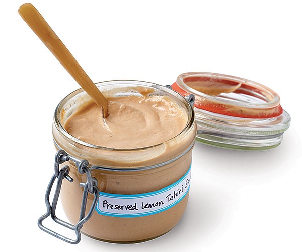 Preserved lemon tahini sauce