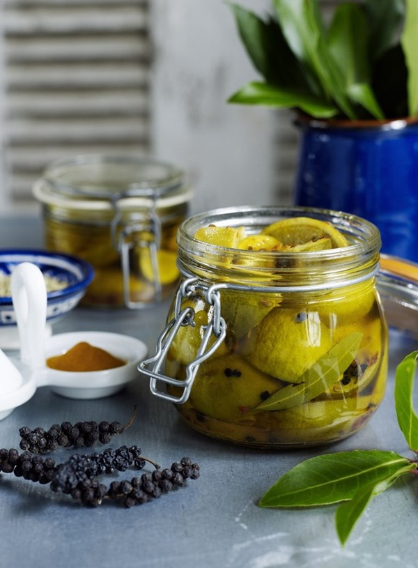 Preserved limes with fennel seed and turmeric
