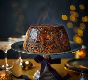 Pressure-cooked citrus Christmas pudding
