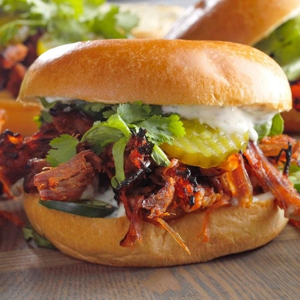 Pressure-cooker bo ssam sandwiches