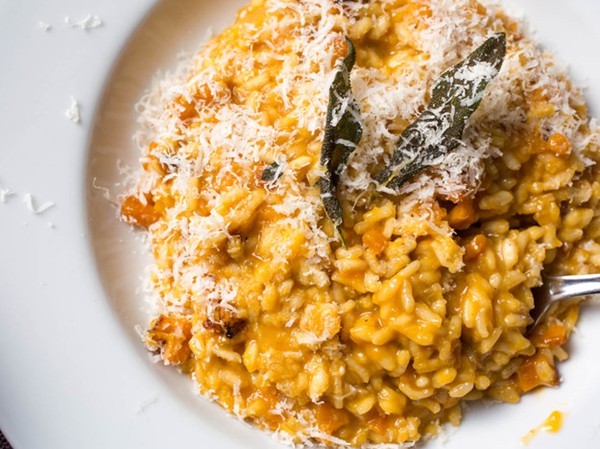 Pressure-cooker butternut squash risotto with frizzled sage and brown butter