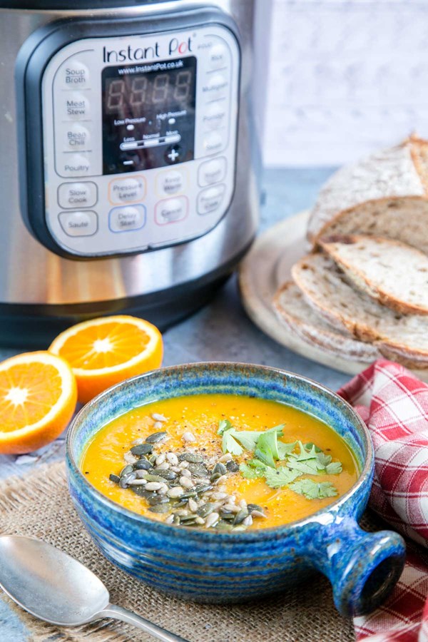 Pressure cooker butternut squash soup