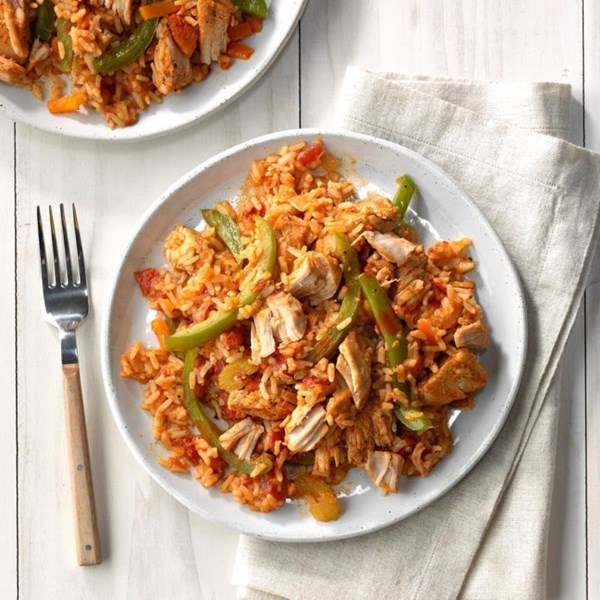 Pressure-cooker Cajun pork & rice