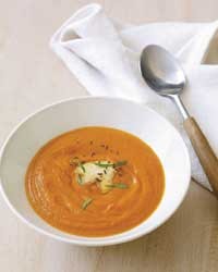 Pressure-cooker caramelized carrot soup