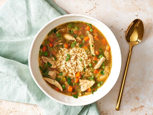 Pressure cooker chicken and rice soup