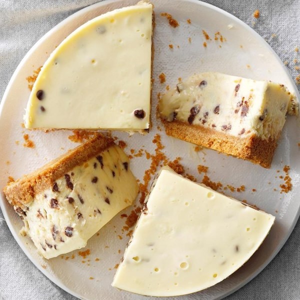 Pressure-cooker chocolate chip cheesecake