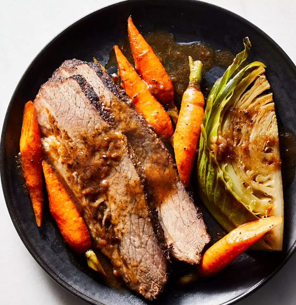 Pressure cooker "corned" beef & cabbage