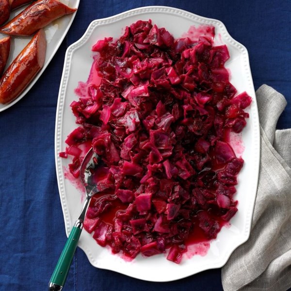 Pressure-cooker cranberry apple red cabbage