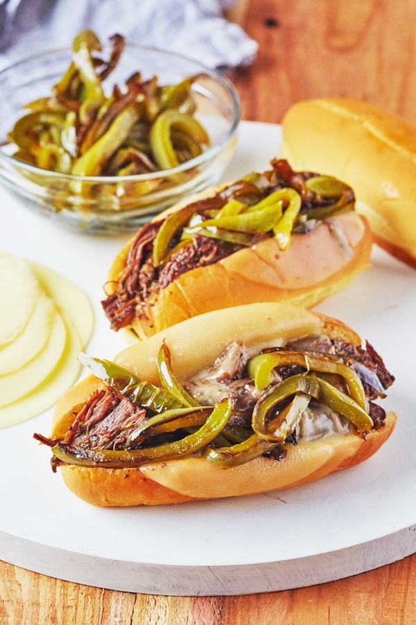 Pressure cooker Italian beef sandwiches