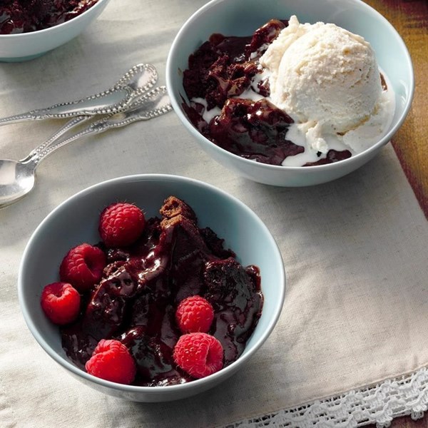 Pressure cooker molten mocha cake