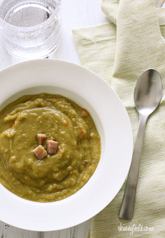 Pressure cooker split pea soup with ham