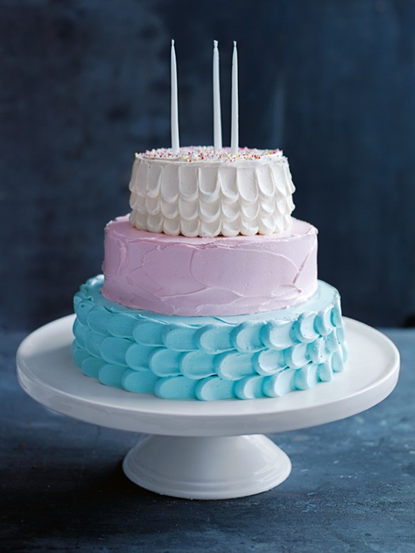 Pretty pastel chocolate cake