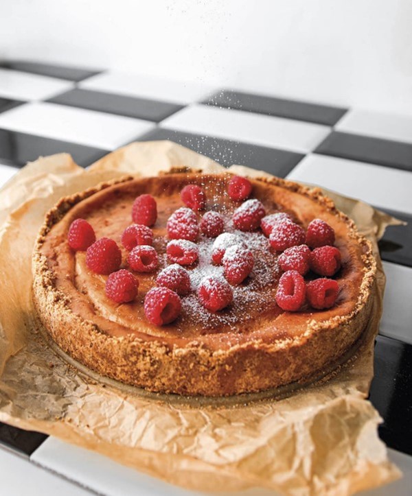 Pretzel baked cheesecake 