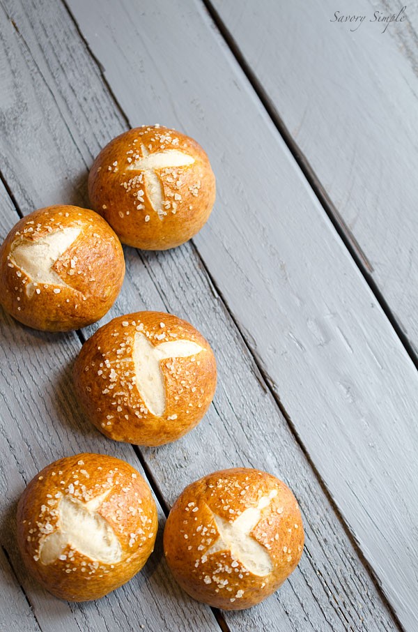 Pretzel buns