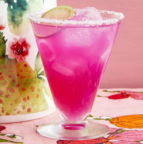 Prickly pear margaritas
