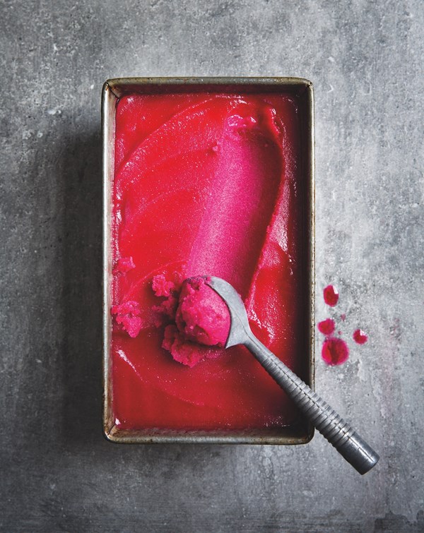 Prickly pear sorbet