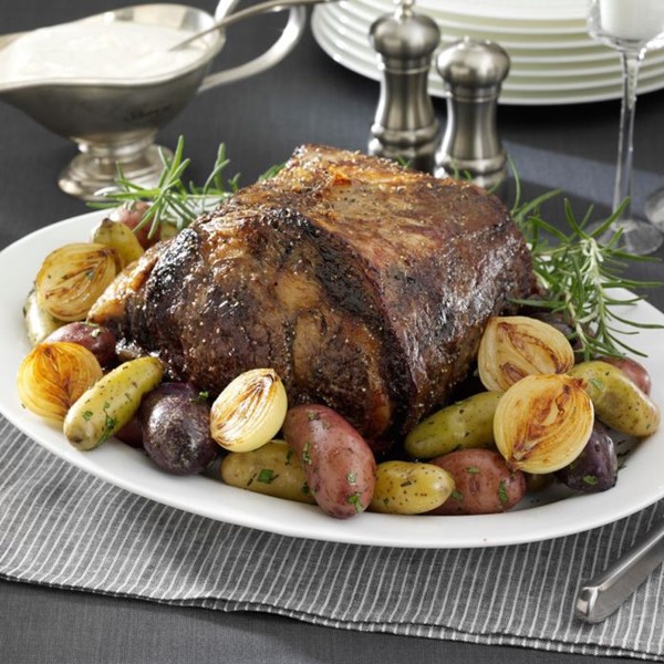 Prime rib with horseradish sauce 