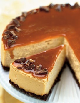 Print toffee crunch caramel cheesecake