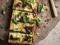 Prosciutto & artichoke farmhouse tart
