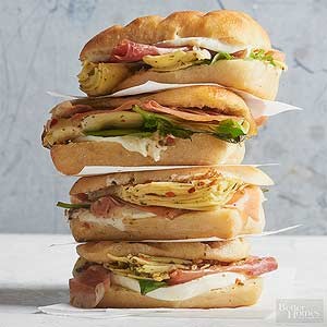 Prosciutto & artichoke panini